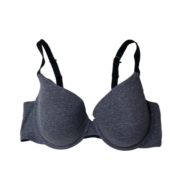 Auden Bra The Everyday Gray Underwire Padded Adjustable Clasp Back Size 38D - Picture 4 of 4